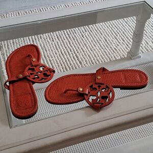 Orange tory Burch sandles